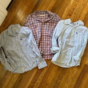 Abercrombie Kids size 13/14 bundle button up shirts!